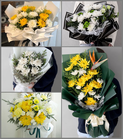 安徽滁州市明光市白事花束代送